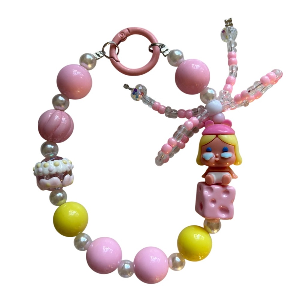 Phone and bag charm pink